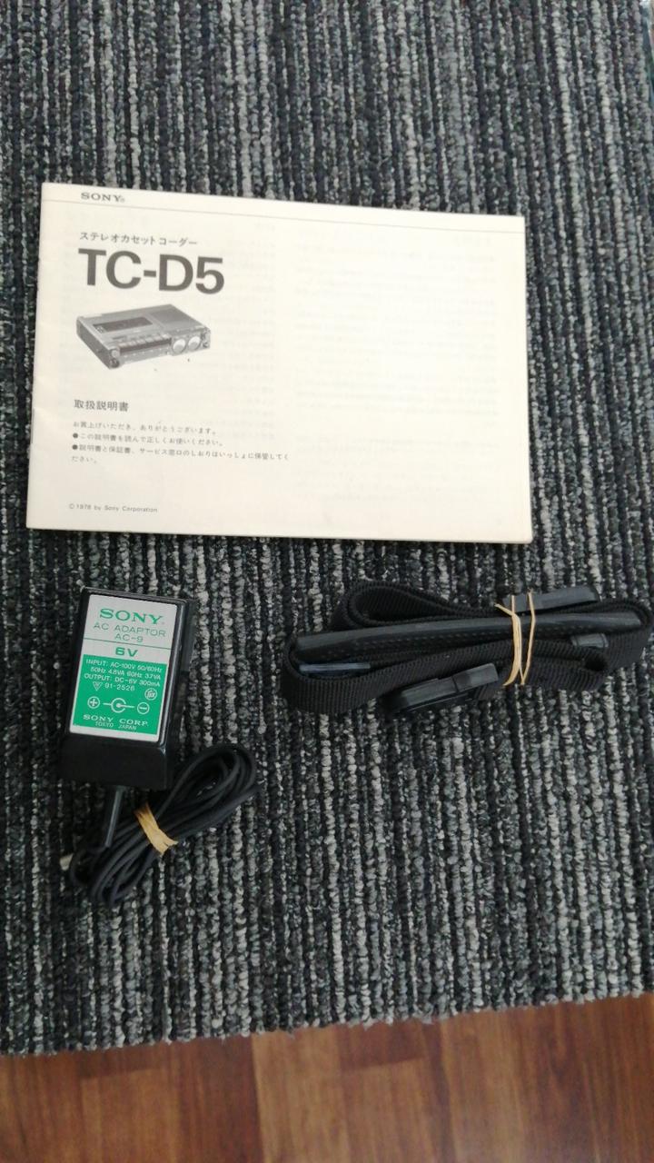 SONY TC-D5 カセットレコーダー 名機 動作品 取説 ACアダプター付 SONY TC-D5 カセットレコーダー 名機 動作品 取説 ACアダプター付 SONY TC-