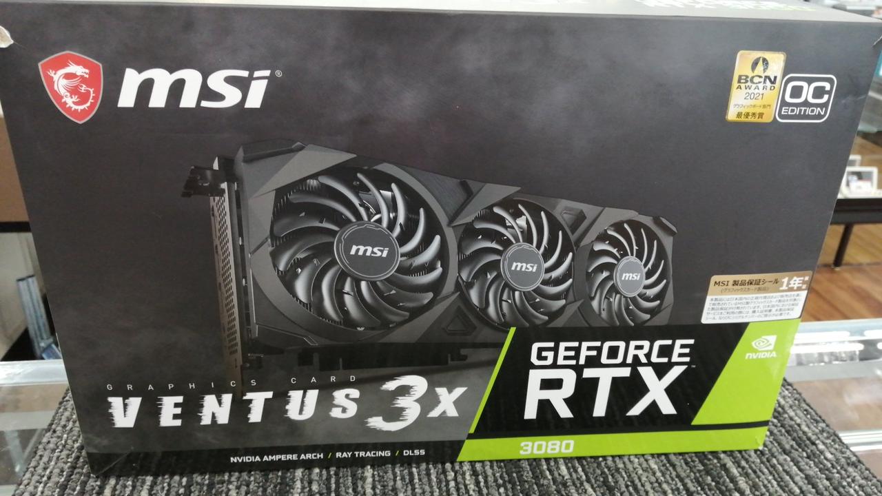新品未開封 グラフィックボード MSI GeForce RTX 3080 Amazon | MSI GeForce RTX 3080 VENTUS 3X PLUS 12G OC LHR