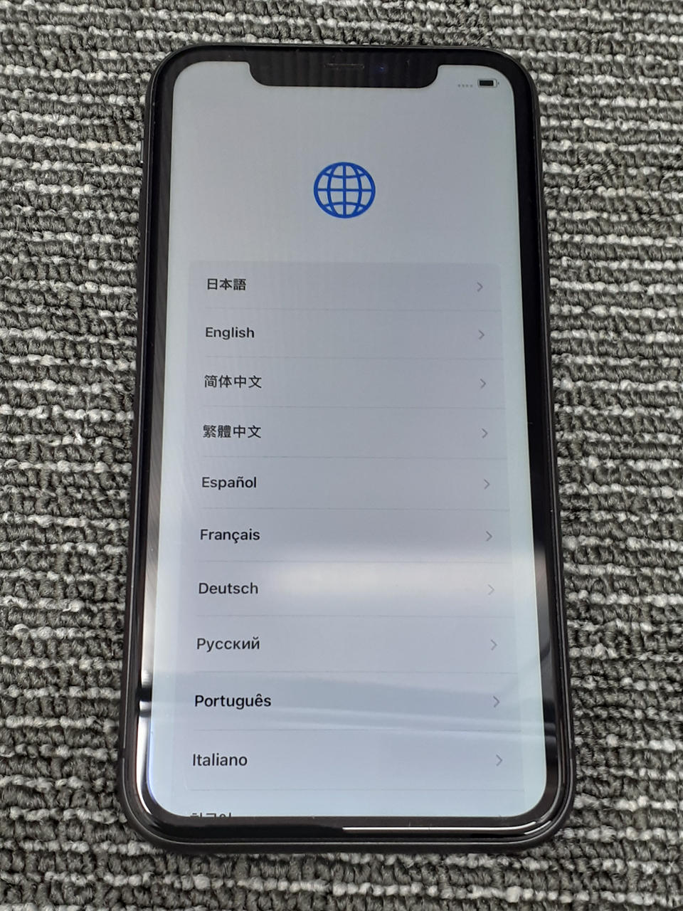 画面端に焼け?有り