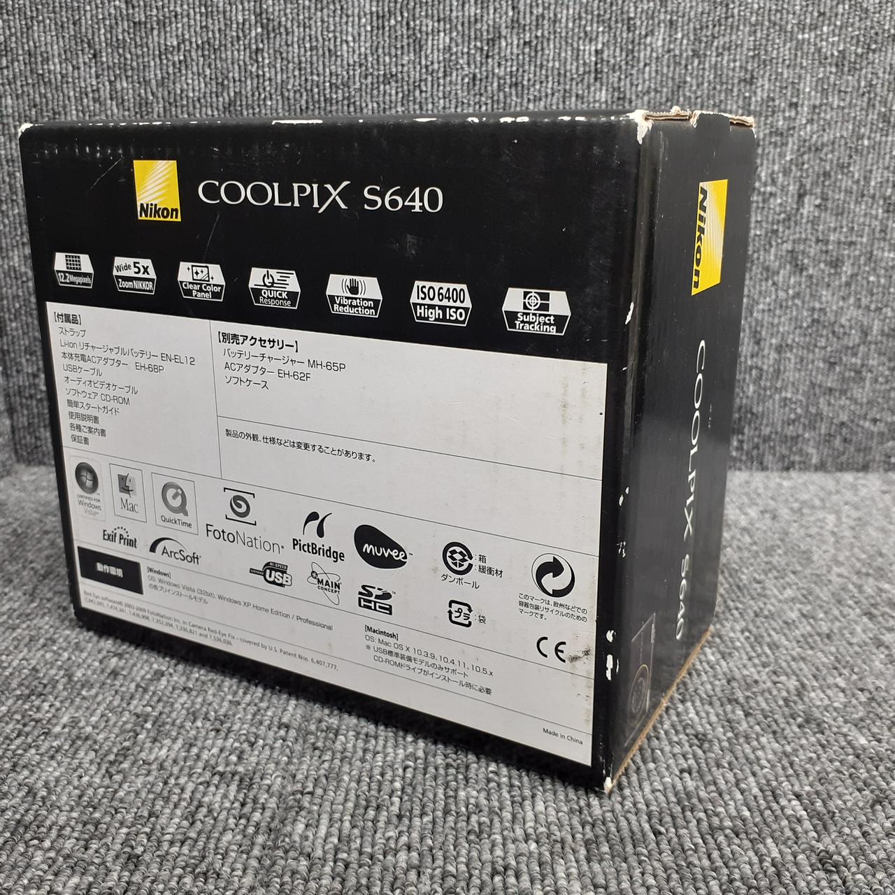 【完動品/返品保証】Nikon Coolpix S640・デジタルカメラ Amazon | Nikon デジタルカメラ COOLPIX (クールピクス) S640