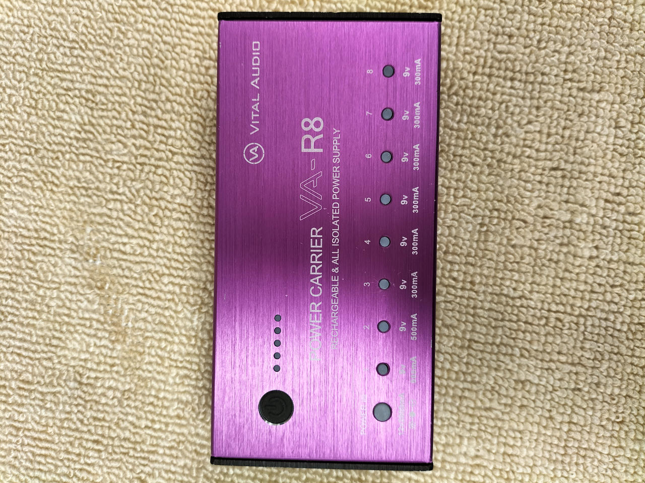 Vital Audio R8 パープル ギターエフェクター Vital Audioより8出力端子搭載の完全独立型パワーサプライ