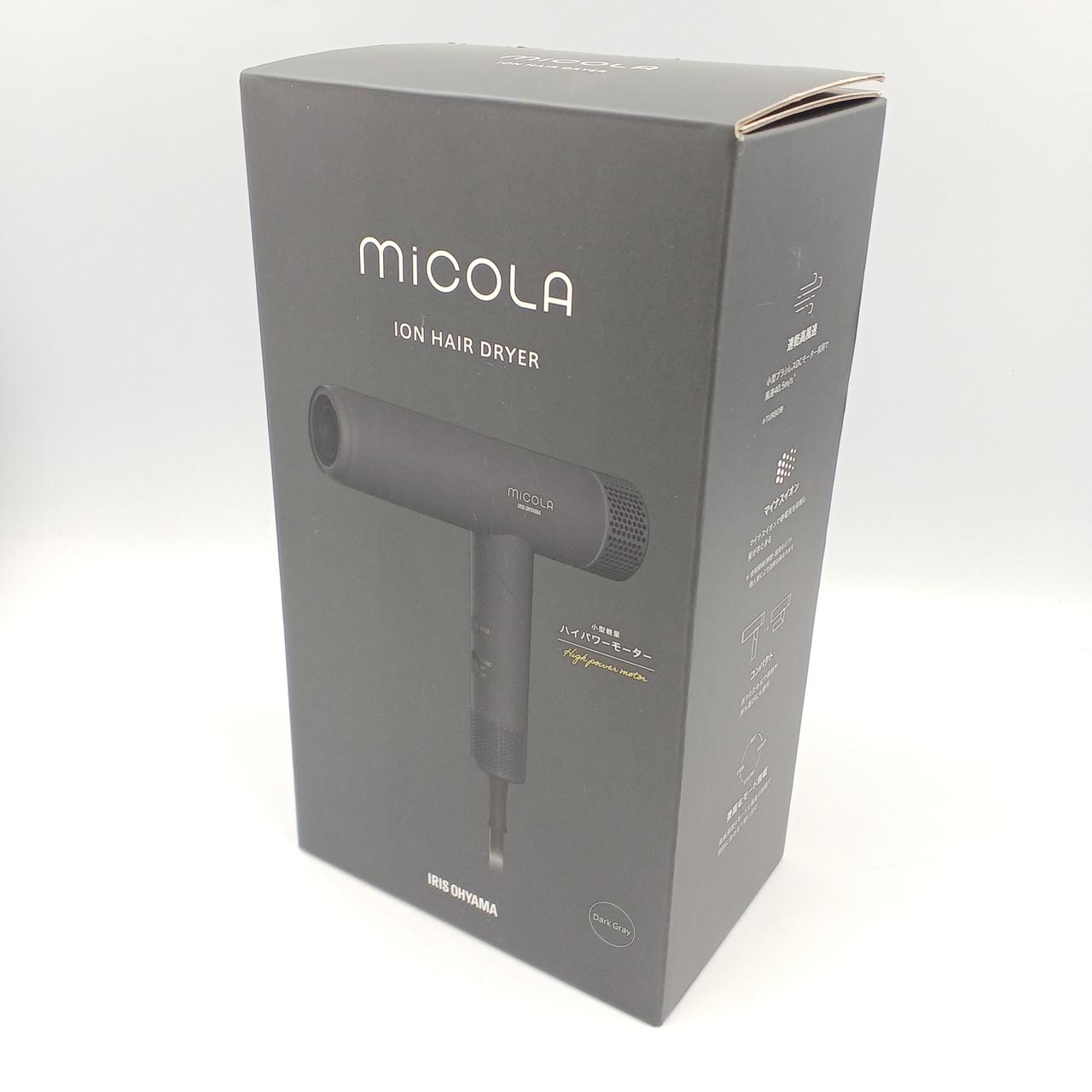 O18590【未使用】IRISOHYAMA ヘアドライヤー HDR-M401-H Amazon.co.jp: [MiCOLA] Iris Ohyama HDR-M401-H Dryer, 3 Air
