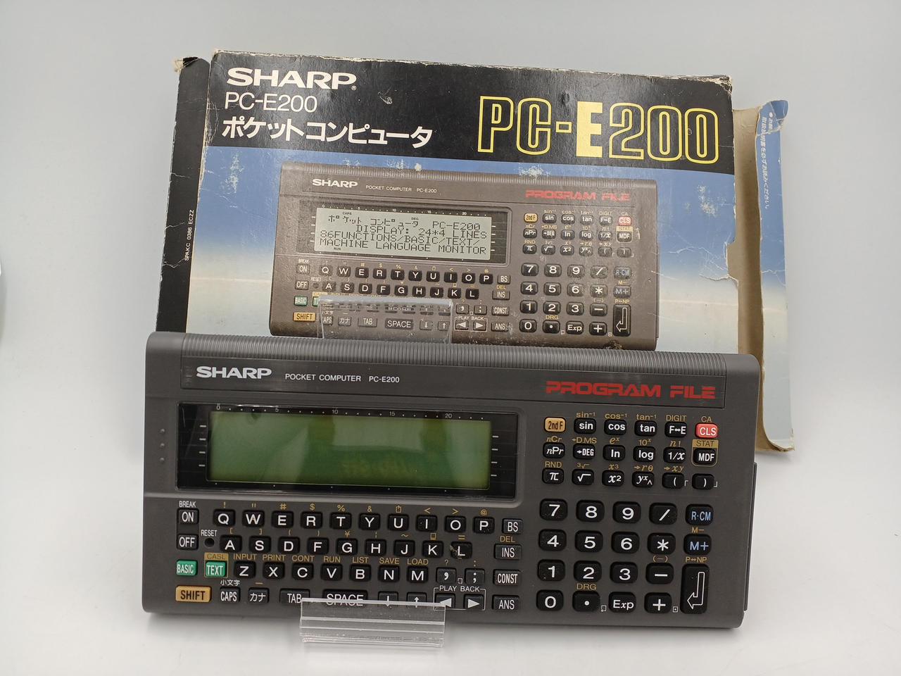 SHARP ポケットコンピュータ PC-E200　中古品 Yahoo!オークション -「pc-e200」(コンピュータ) の落札相場