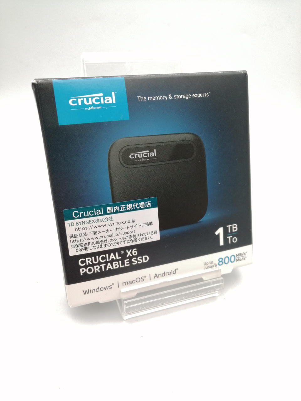 Crucial クルーシャル X6 外付け ポータブルSSD 1TB (1000GB 