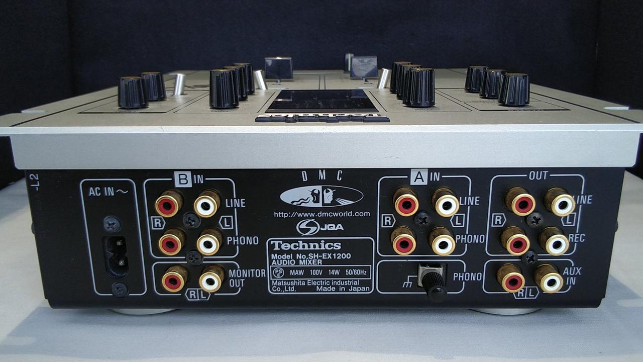 Technicsテクニクス4CH DJミキサーSH-MX1200箱付横浜レゲエ祭 Technics SH-MX1200 最高音質4chアナログDJミキサー DJ機材