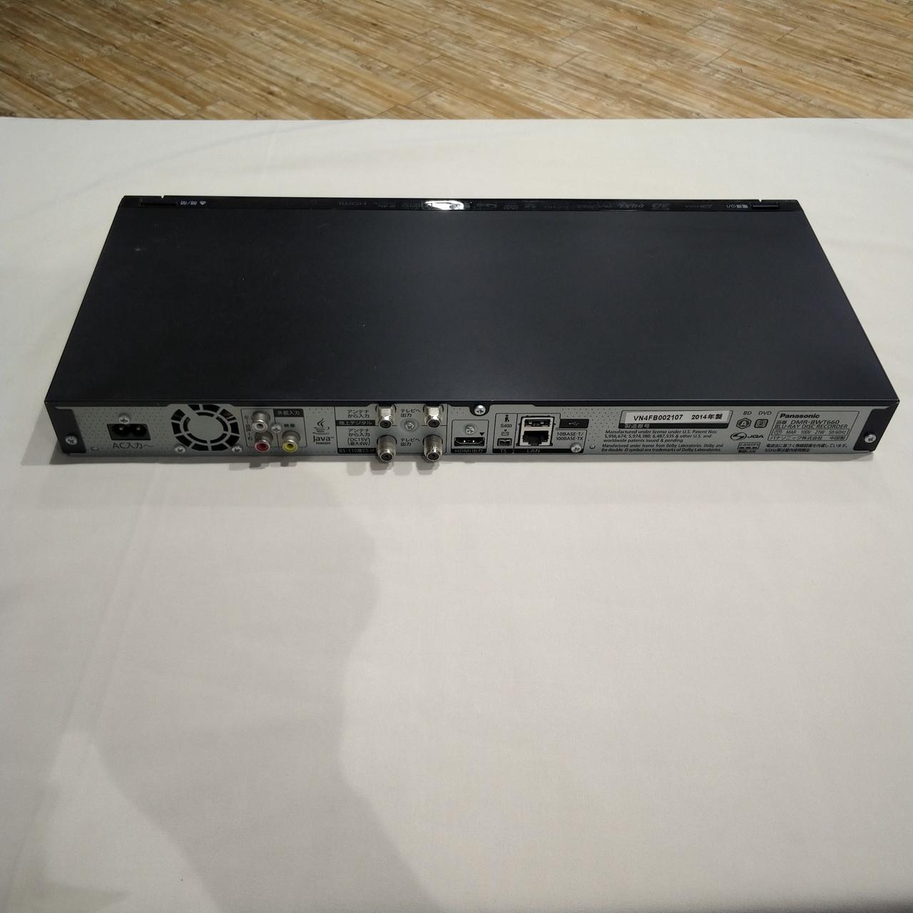 Panasonic DMR-BWT660 2014年製 概要 HDD搭載ハイビジョンブルーレイディスクレコーダー DMR