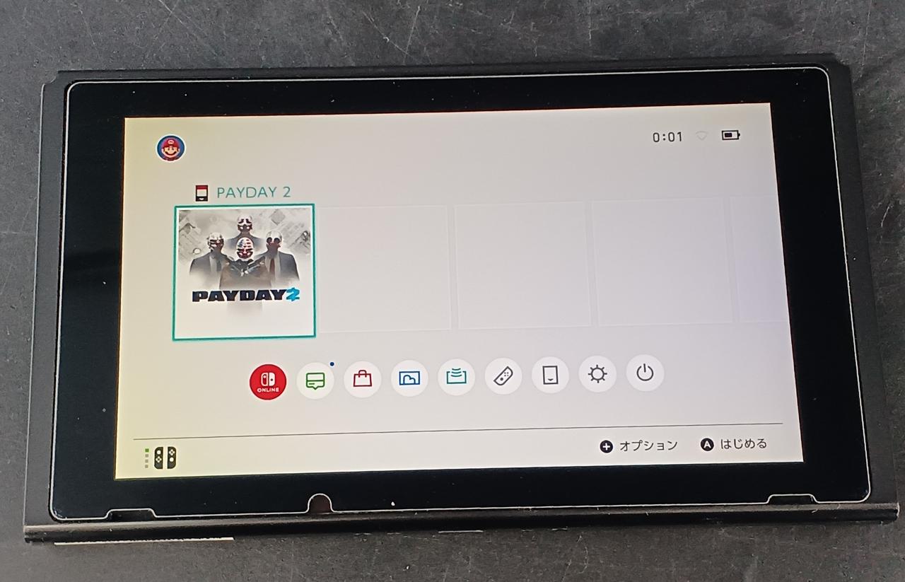 ソフト読み込みました
画面黄ばみあります