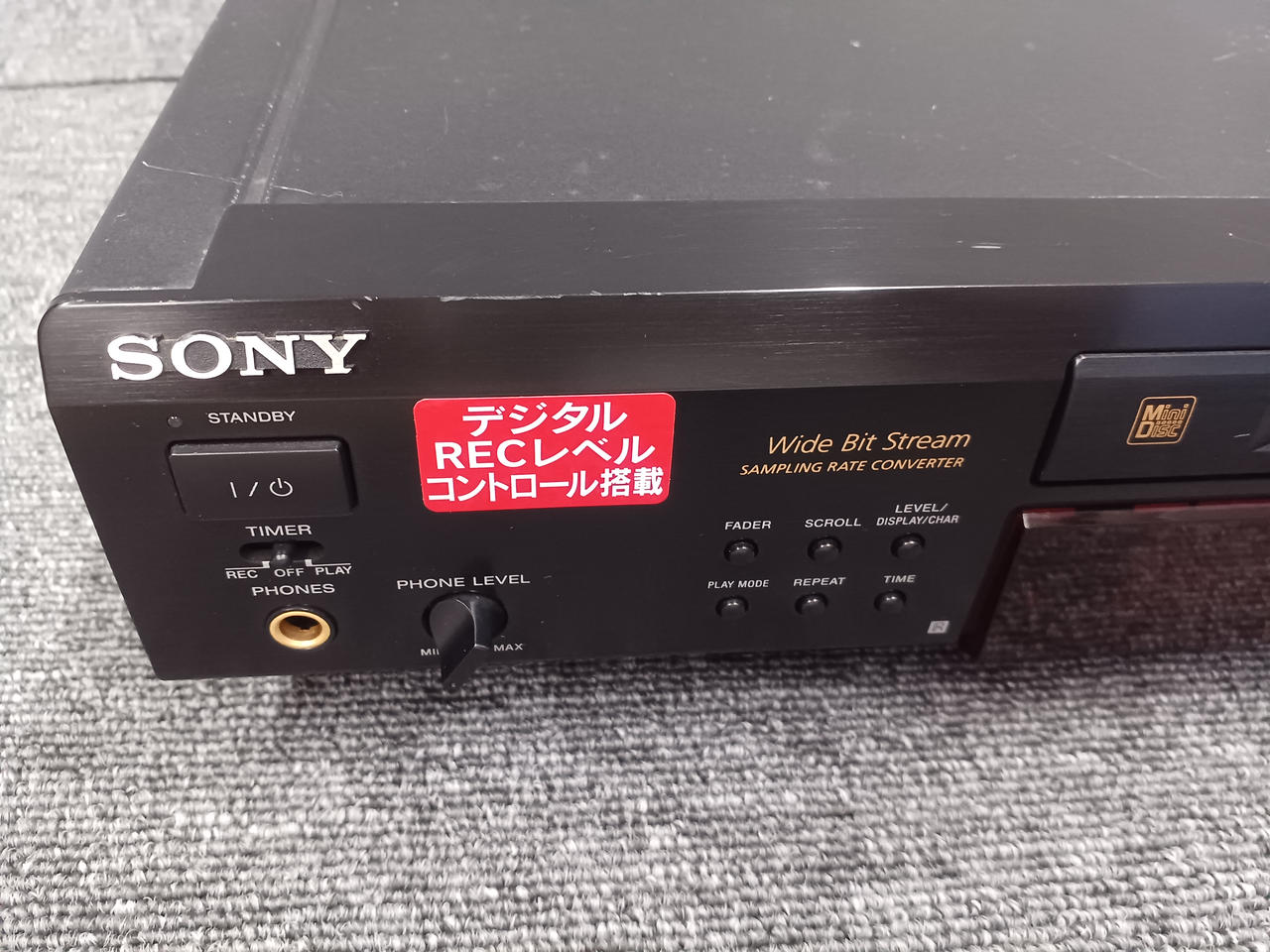 【ジャンク品】SONY ソニー MDS-S50 MDディスクデッキ ジャンク品】SONY ソニー MDS-S50 MDディスクデッキ