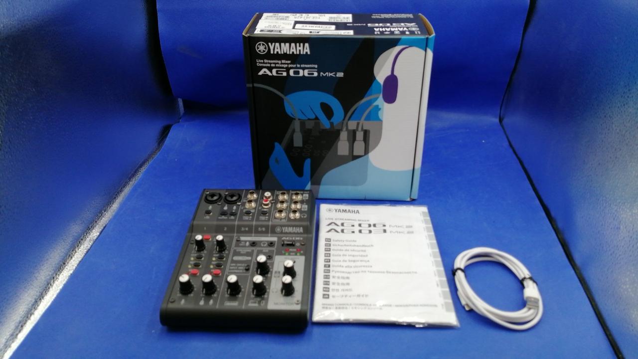 新品未開封YAMAHA AG06 MK2 ライブストリーミングミキサー YAMAHA ヤマハ AG06 MK2 B 6チャンネル ライブストリーミング