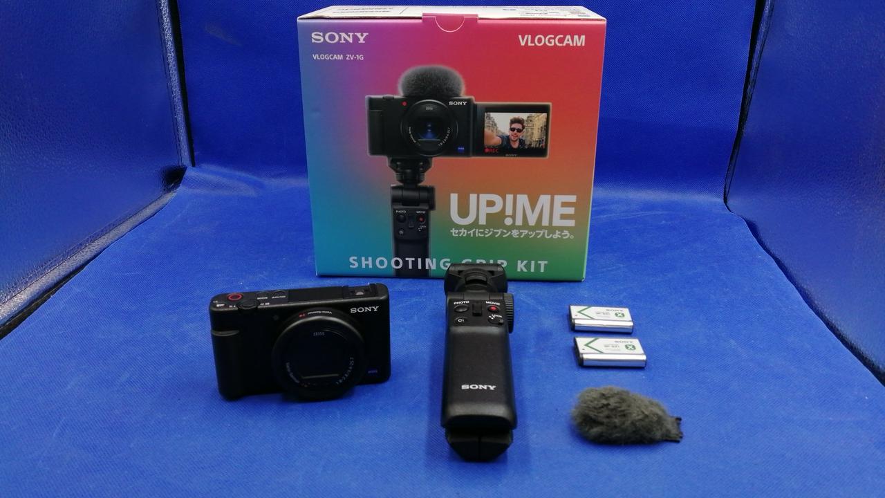 【美品】SONY デジカメ VLOGCAM ZV-1G 中古　即購入歓迎 SONY VLOGCAM ZV-1G シューティンググリップキット ブラック ZV