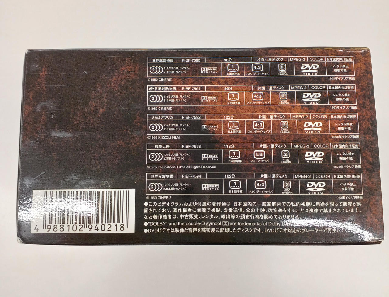 【未開封】ヤコペッティ世界残酷シリーズ DVD-BOX（初回限定生産） MEDIA SUITS|ヤコペッティ世界残酷シリーズ|【ハードオフ公式通販