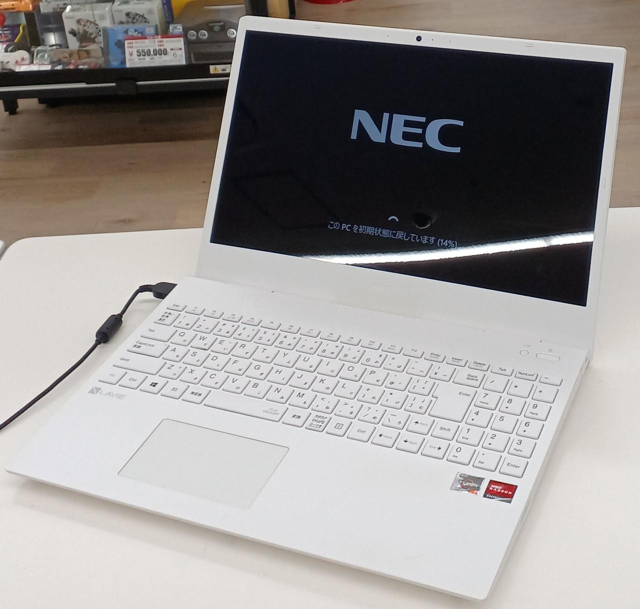 NEC/ノートパソコン/PC-N1565AAL/19112268G/Bランク/05【中古】 LaVie NEC LAVIE PC-GN21DLSG8 15.6型 Pentium 4405U/4GB/500GB