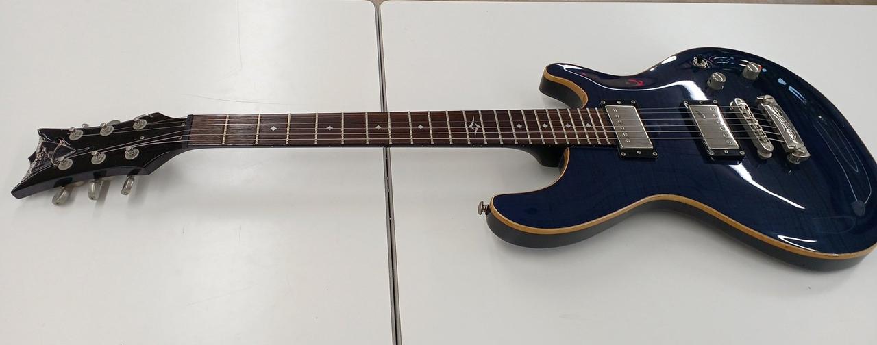 売れなければ廃棄エレキギター★サッカーボール★ブラジルカラー★ PRS SE Mark Holcomb Holcomb Blue Burst エレキギター ポール