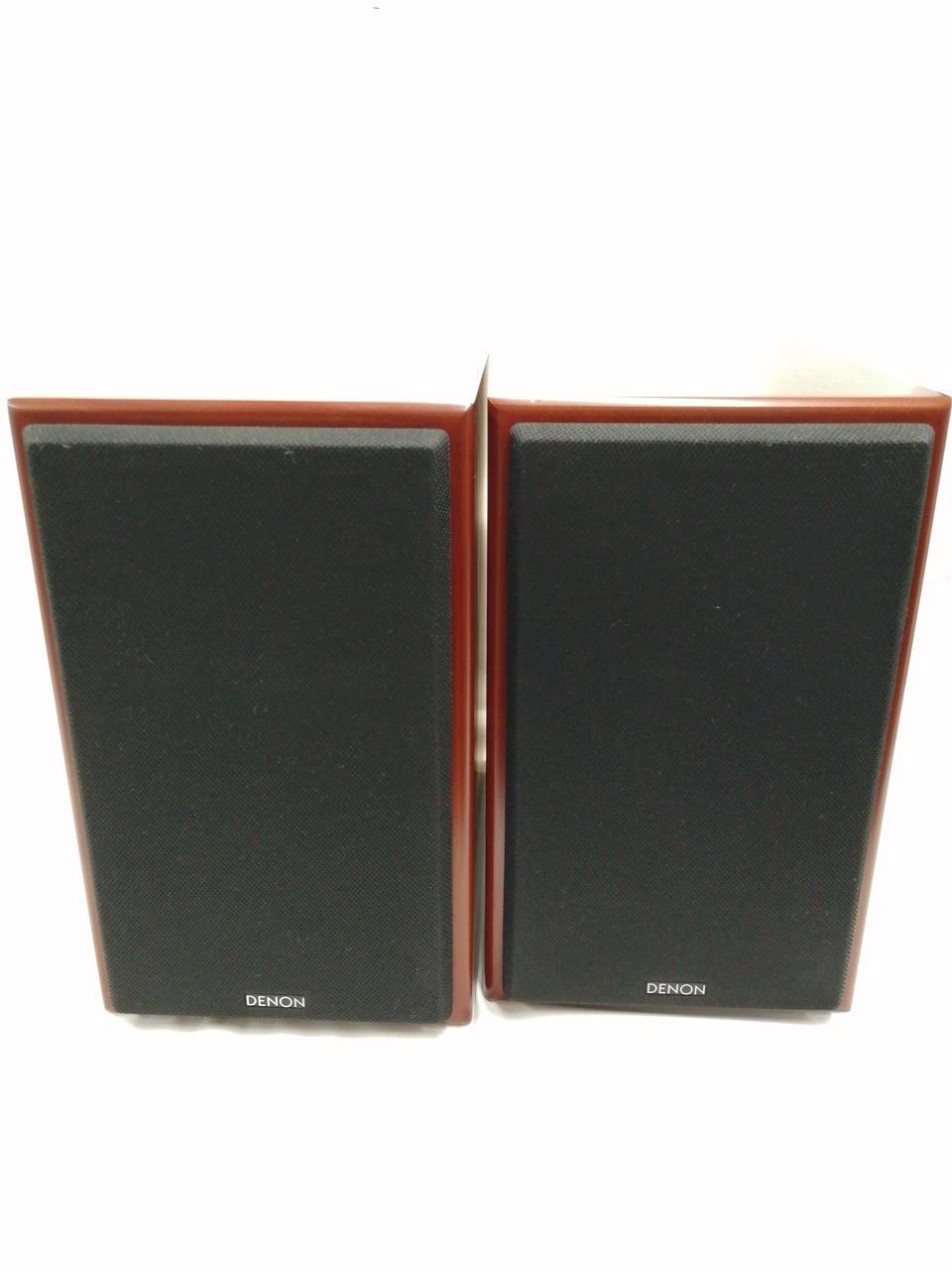 ☆お値下げ☆DENON スピーカー 黒 木製 直方体