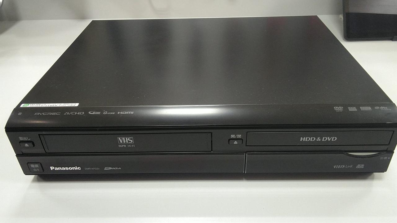 DVDレコーダー　Panasonic DMR-XP22V 概要 - HDD搭載VHS一体型ハイビジョンDVDレコーダー