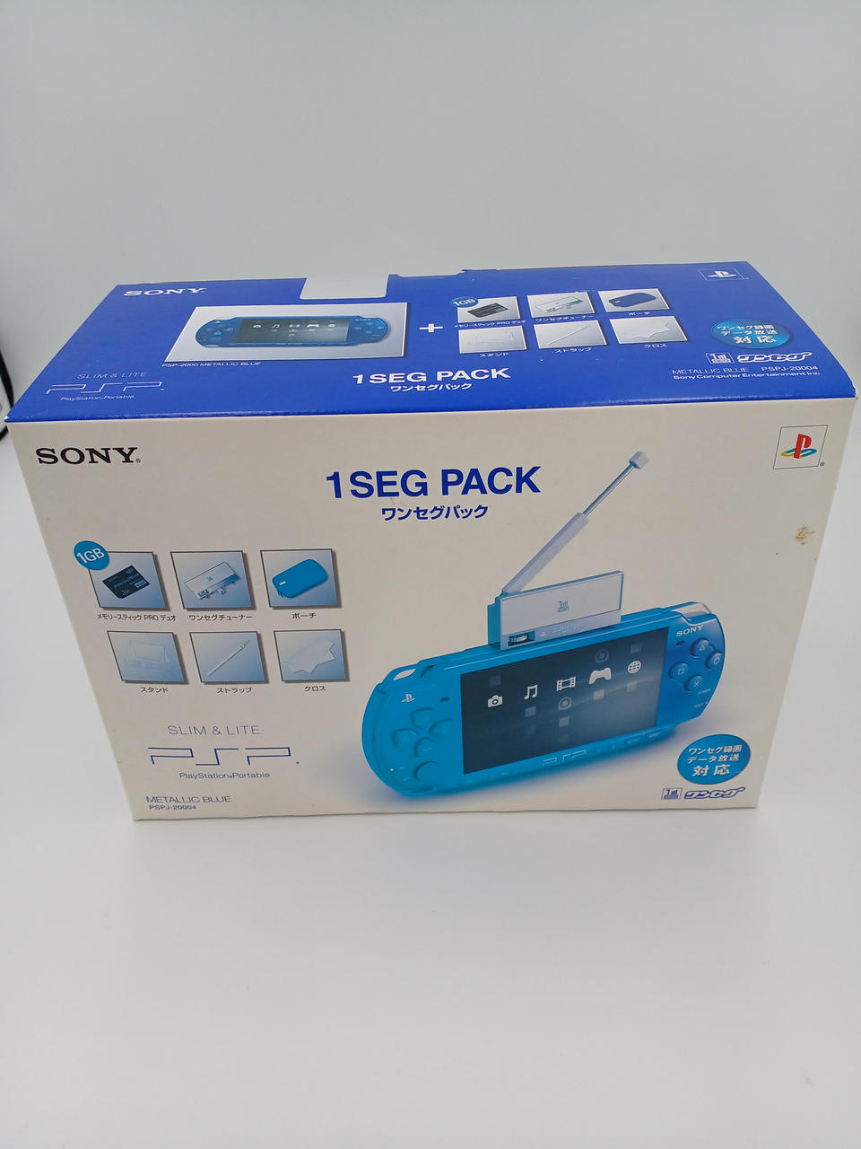 【新品】PSP ワンセグパック 1SEG PACK メタリックブルー 本体 新品】PSP ワンセグパック 1SEG PACK メタリックブルー 本体