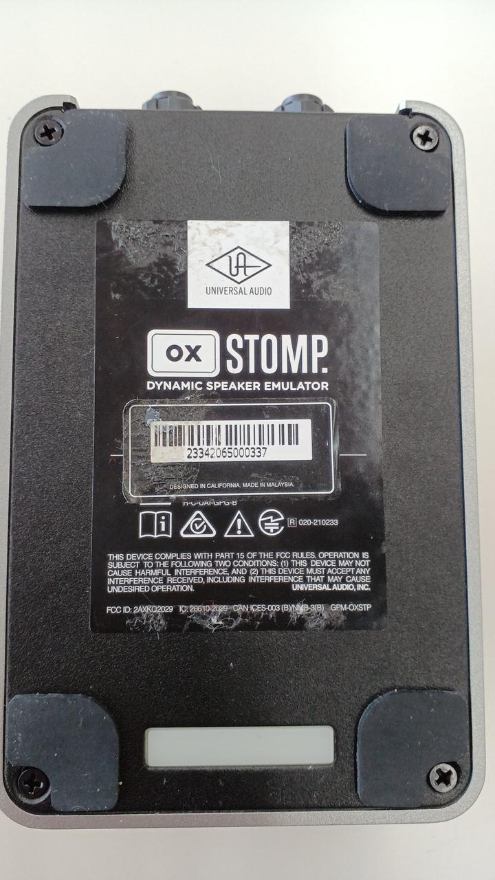 UAFX OX STOMP キャビネットシュミレーター ペダル型キャビネット・エミュレーターの決定版！ Universal