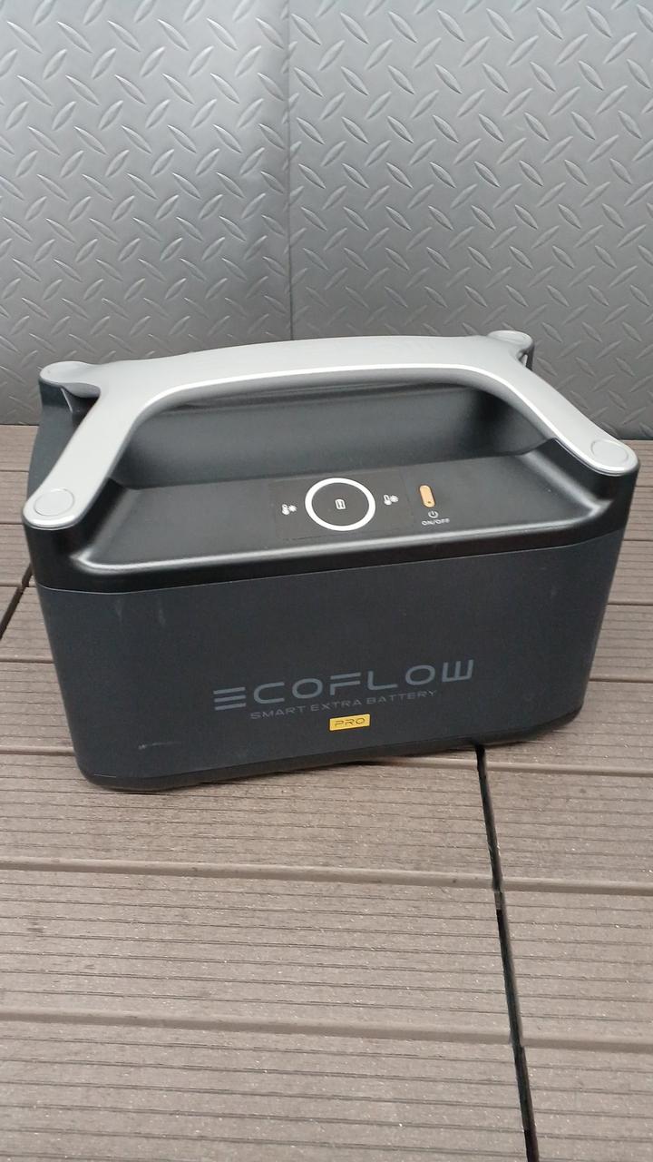 美品】EcOFIow RIVER 600 Pro エクストラバッテリー単体 RIVER Pro専用エクストラバッテリー レビュー】バッテリー容量を