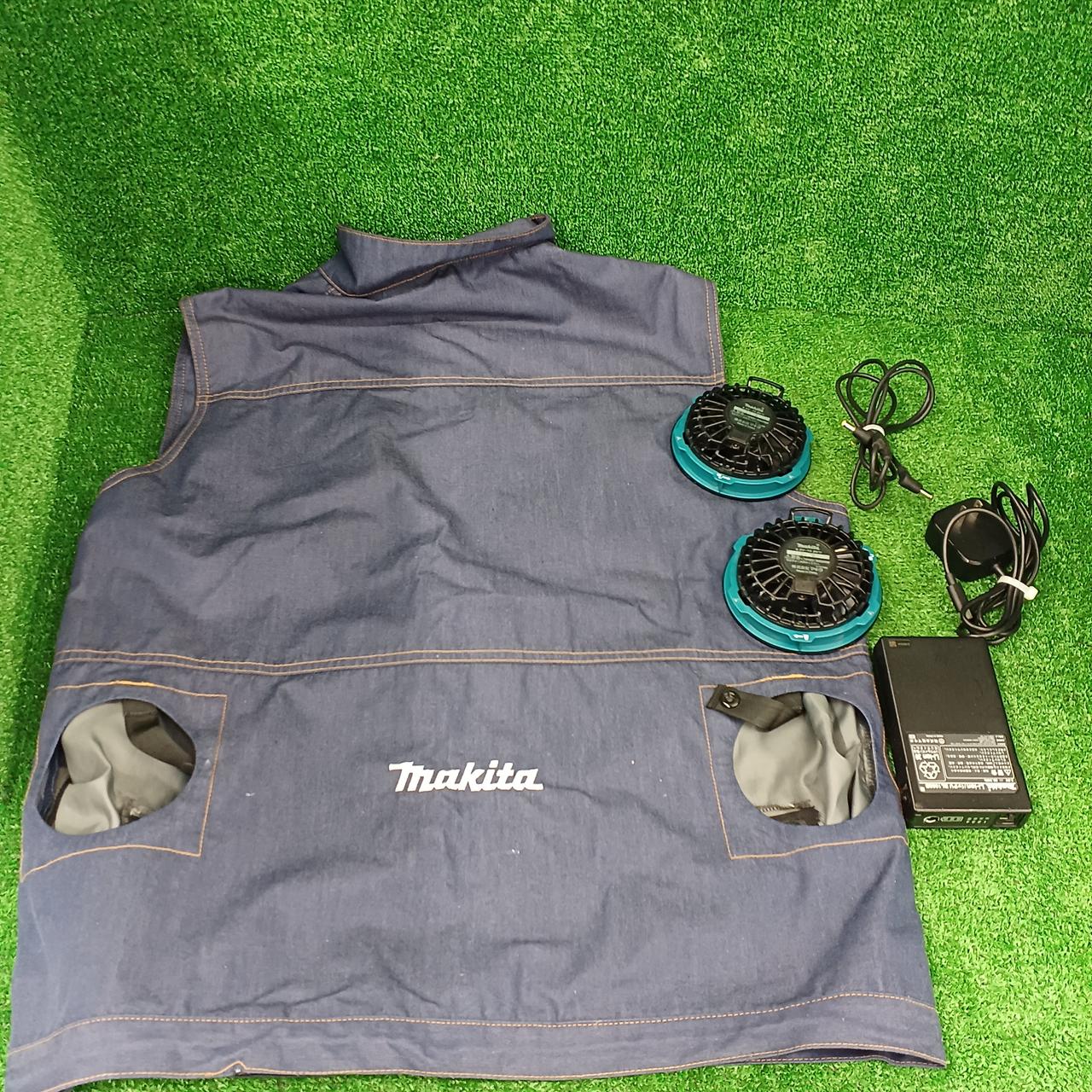 Makita マキタ　空調服用冷却ファンセット　バッテリー2つ makita マキタ 充電式ファンジャケット用 ファン バッテリー