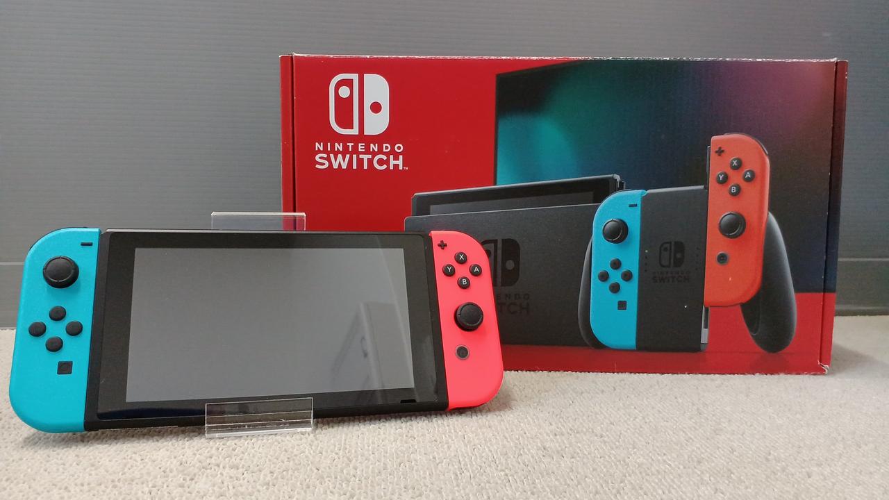 Nintendo Switch - Switch 拡張型 HAD 付属品完品 中古品 1 Switch スイッチ 新型（バッテリー拡張版） グレー 本体一式