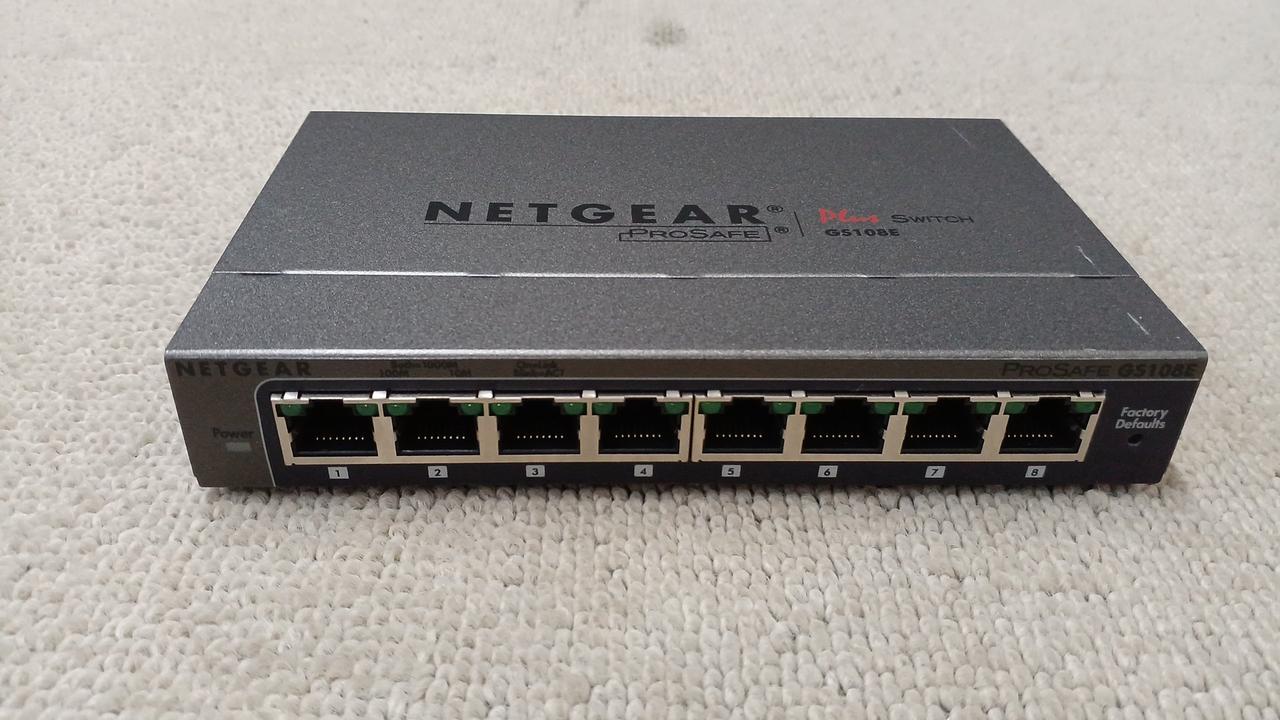 NETGEAR ProSafe X5505M スイッチングハブ ジャンク ジャンク品】NETGEAR prosafe スイッチングハブ 8ポート NETGEAR