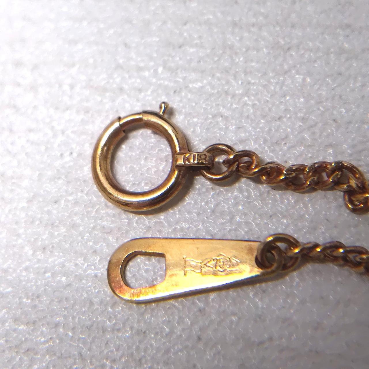 宝石付きネックレス 型番：4.4G K18ネックレス