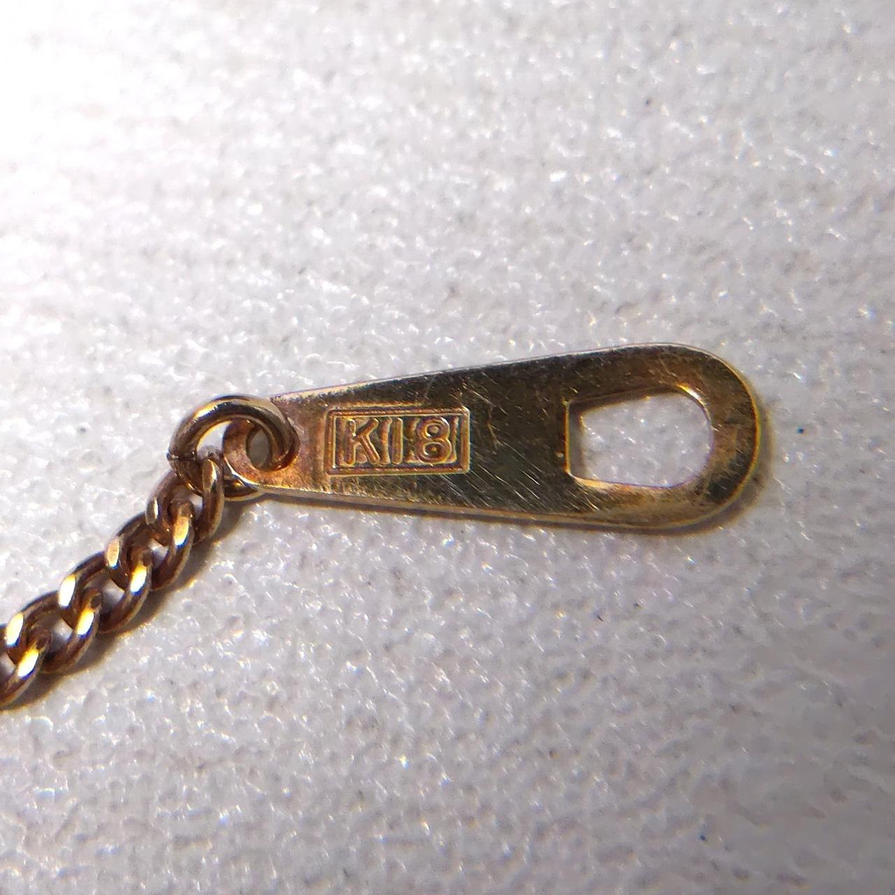 宝石付きネックレス 型番：4.4G K18ネックレス