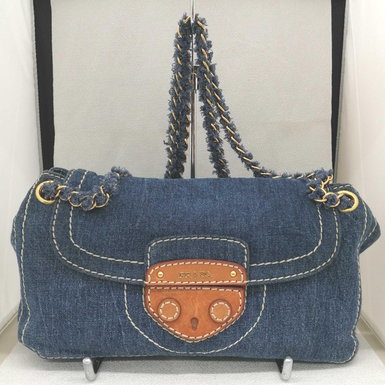 PRADA(PRADA)|デニムチェーンショルダーバッグ|HARDOFFオフ