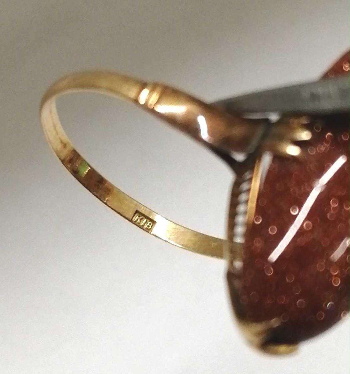 刻印K18表記あり