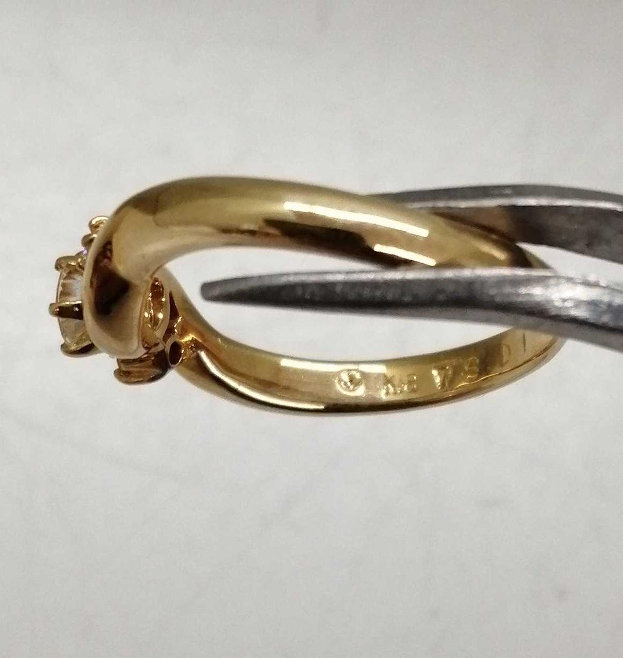 刻印K18表記あり