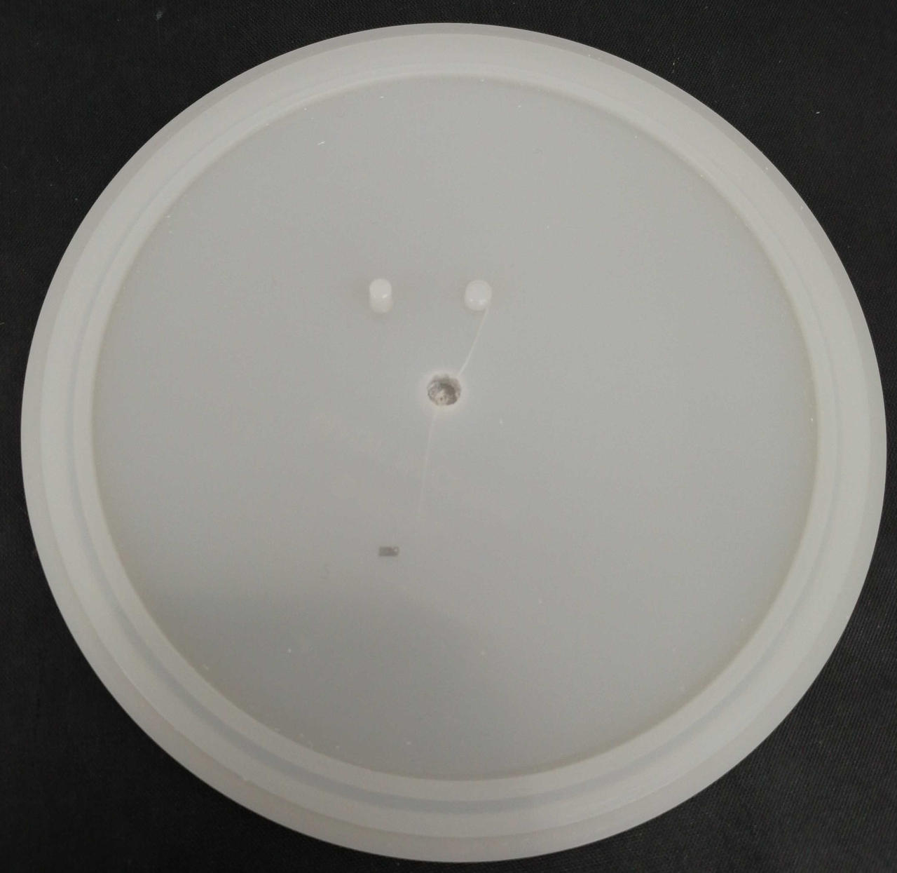 台座にヒビあり