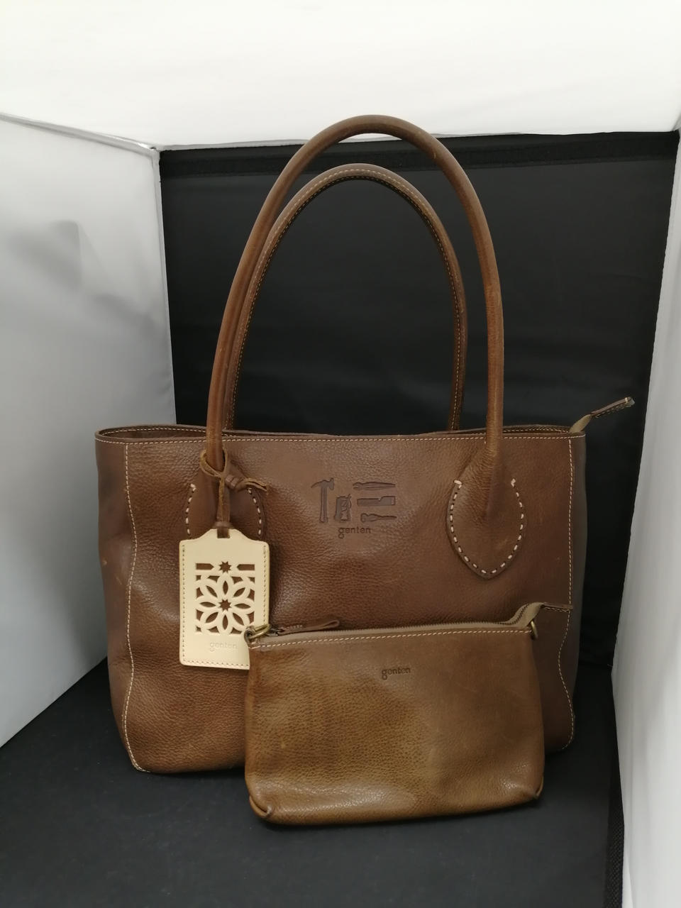 ミニバッグの金具がありません