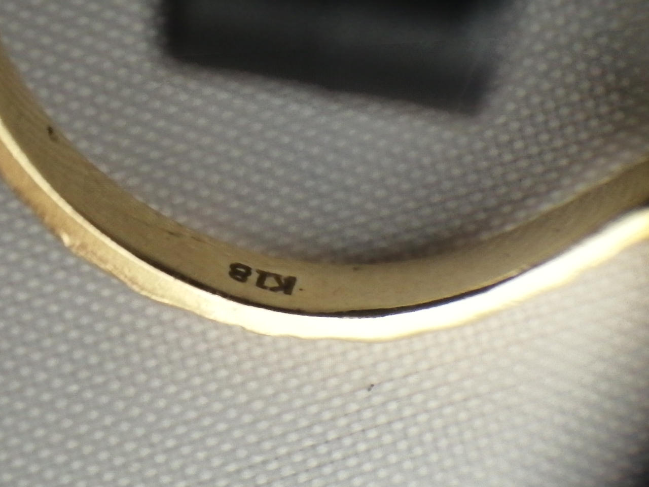 刻印K18表記あり