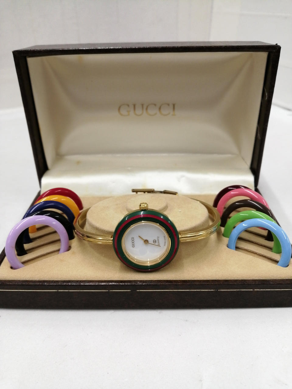 GUCCIの「アナログ腕時計(クォーツ)」です。 グッチ GUCCI｜クォーツ・1980年代製｜アンティークレディース