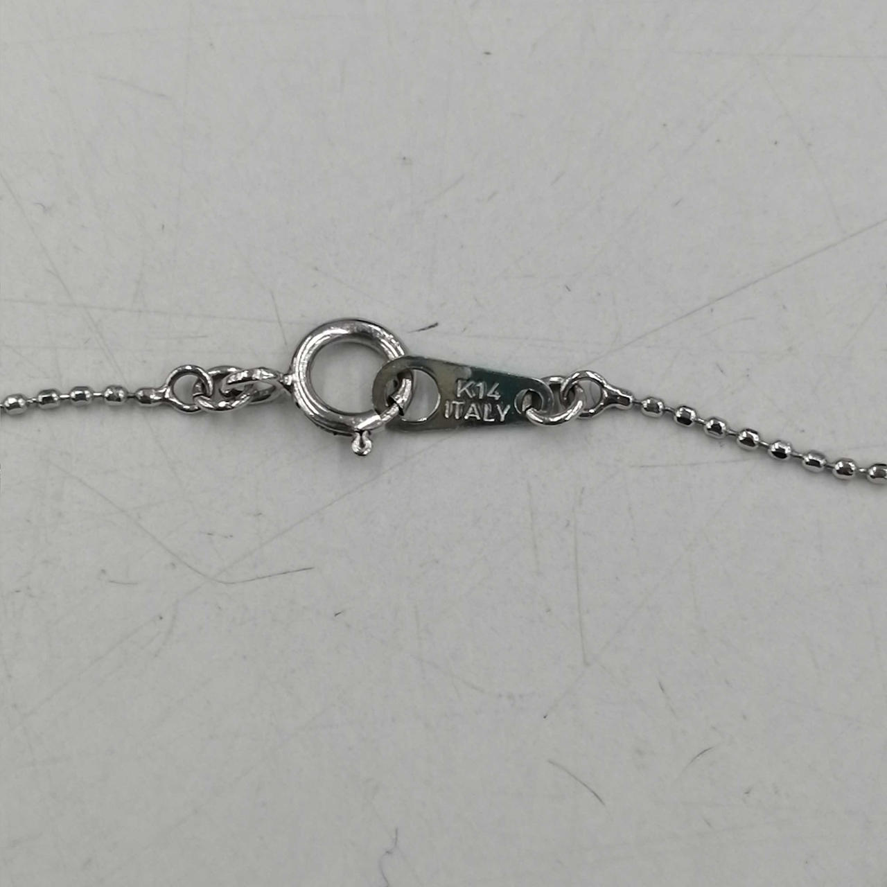 ネックレス　K14T オパール　アンティーク　ヴィンテージ　遺品整理　断捨離　金 宝石付きネックレス|K14WG石付ネックレス|HARDOFFオフモール（オフモ