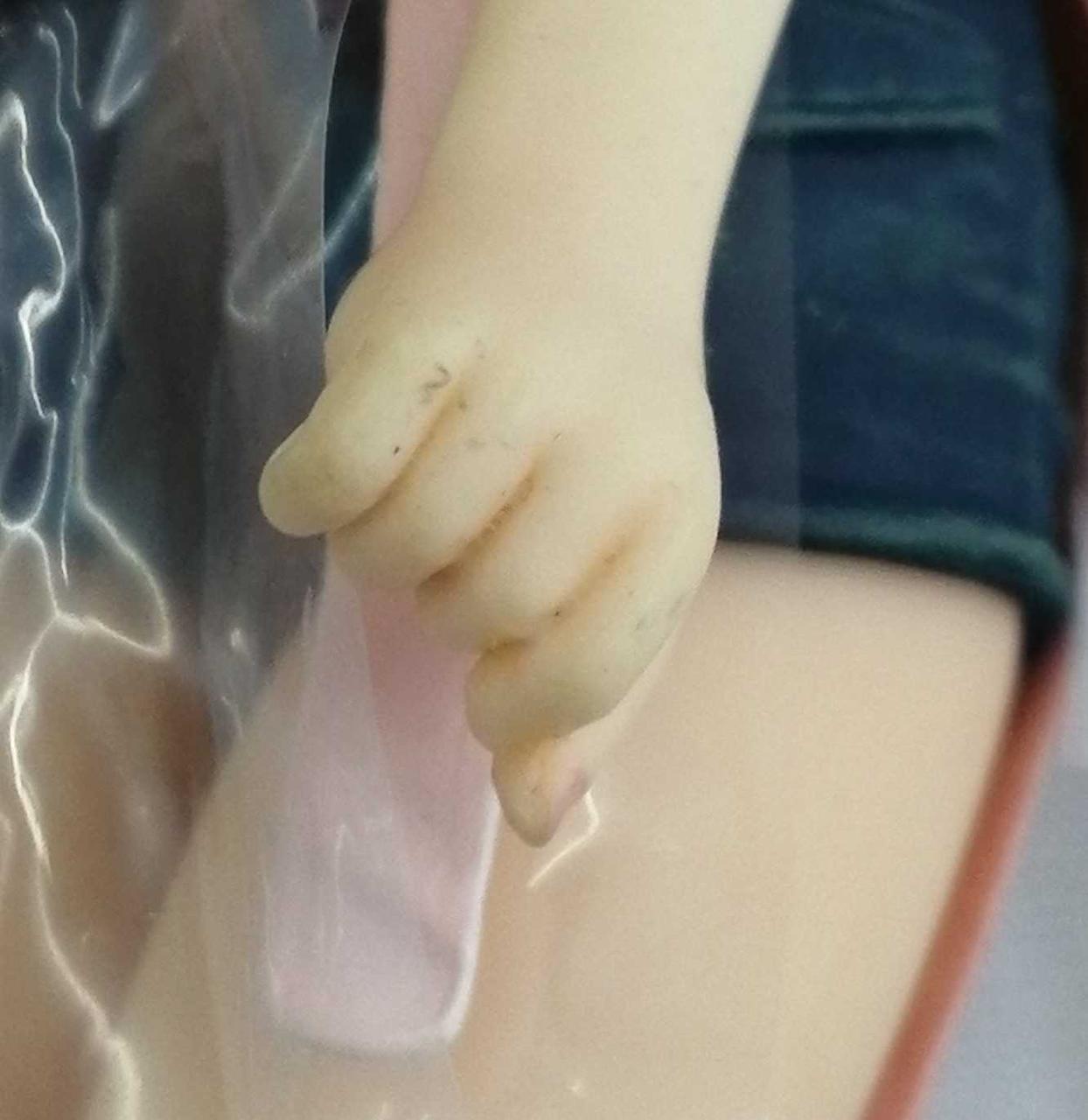 手部分汚れあり