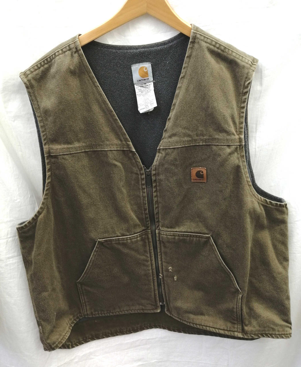り*ん様 Carhartt ダックベスト　USA製　希少　カーキ　M アメリカ製 Carhartt ダックベスト モスグリーン Size (XL) – frgeek