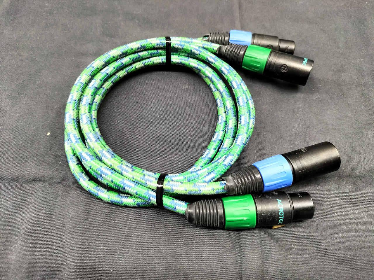 ACROTEC 6N-A2410 XLRケーブル 1m ペア ① ACROTEC 6N-A2410 XLR