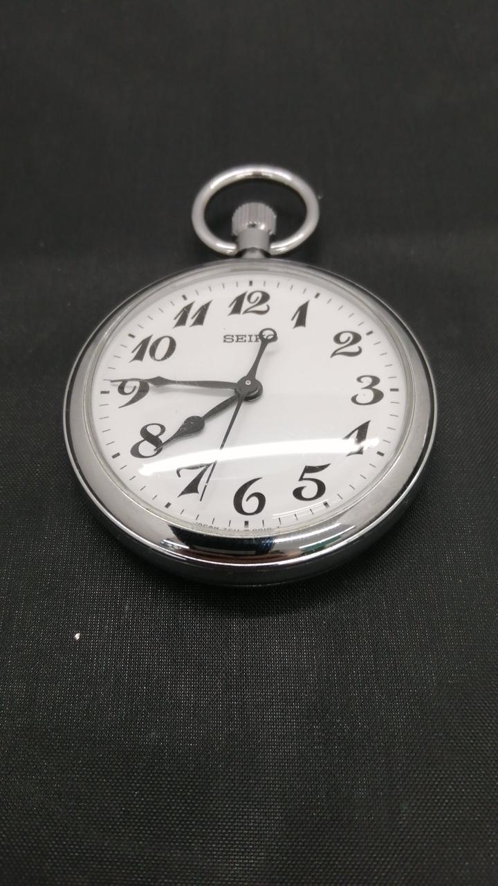 鉄道時計 セイコー SEIKO 懐中時計 クォーツ 7C11-0010 レトロ アンティーク】SEIKO セイコー 懐中時計 鉄道時計 7C11-0010
