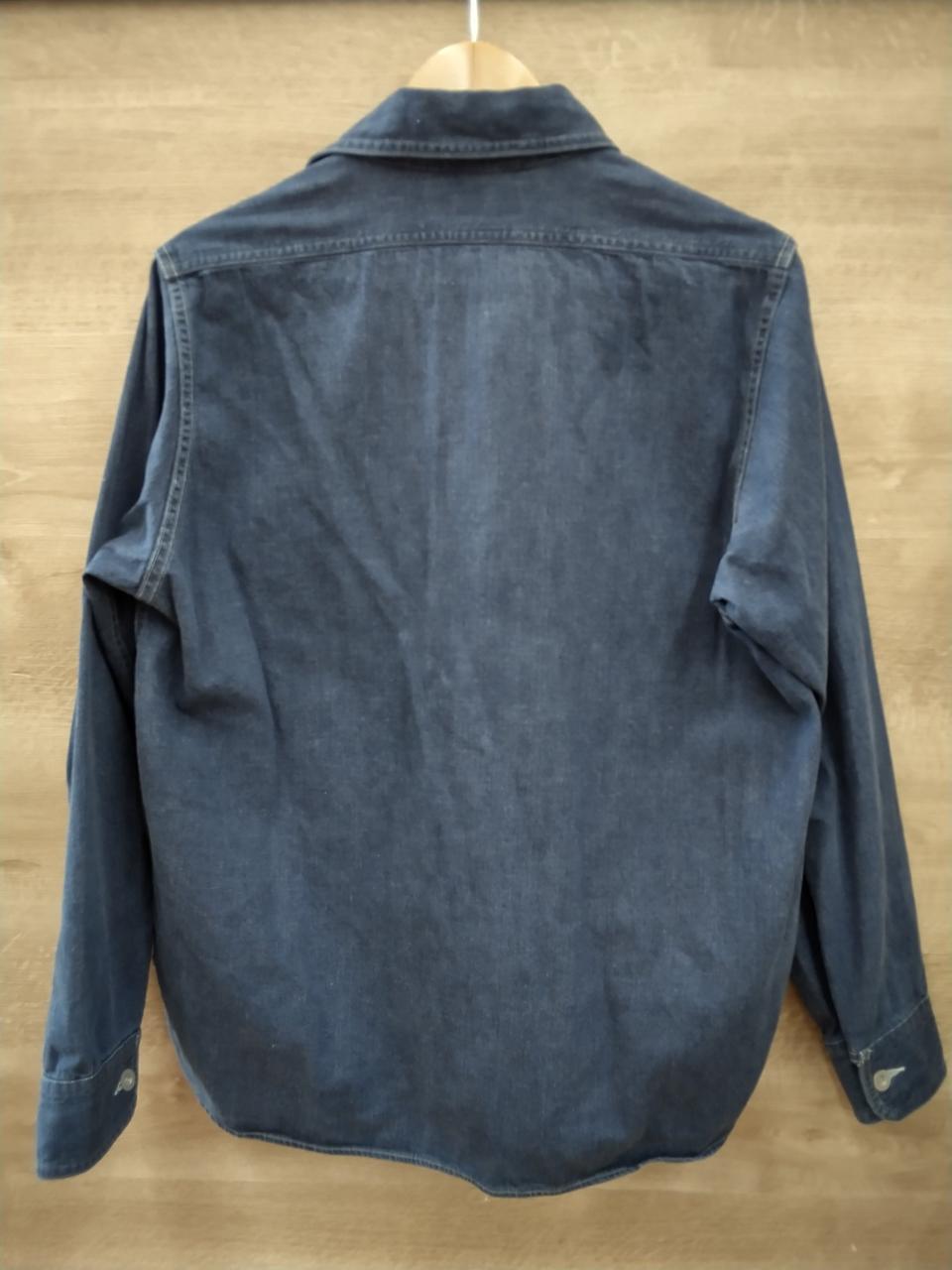 プルオーバーデニムシャツΩ 古着 メンズ トップス