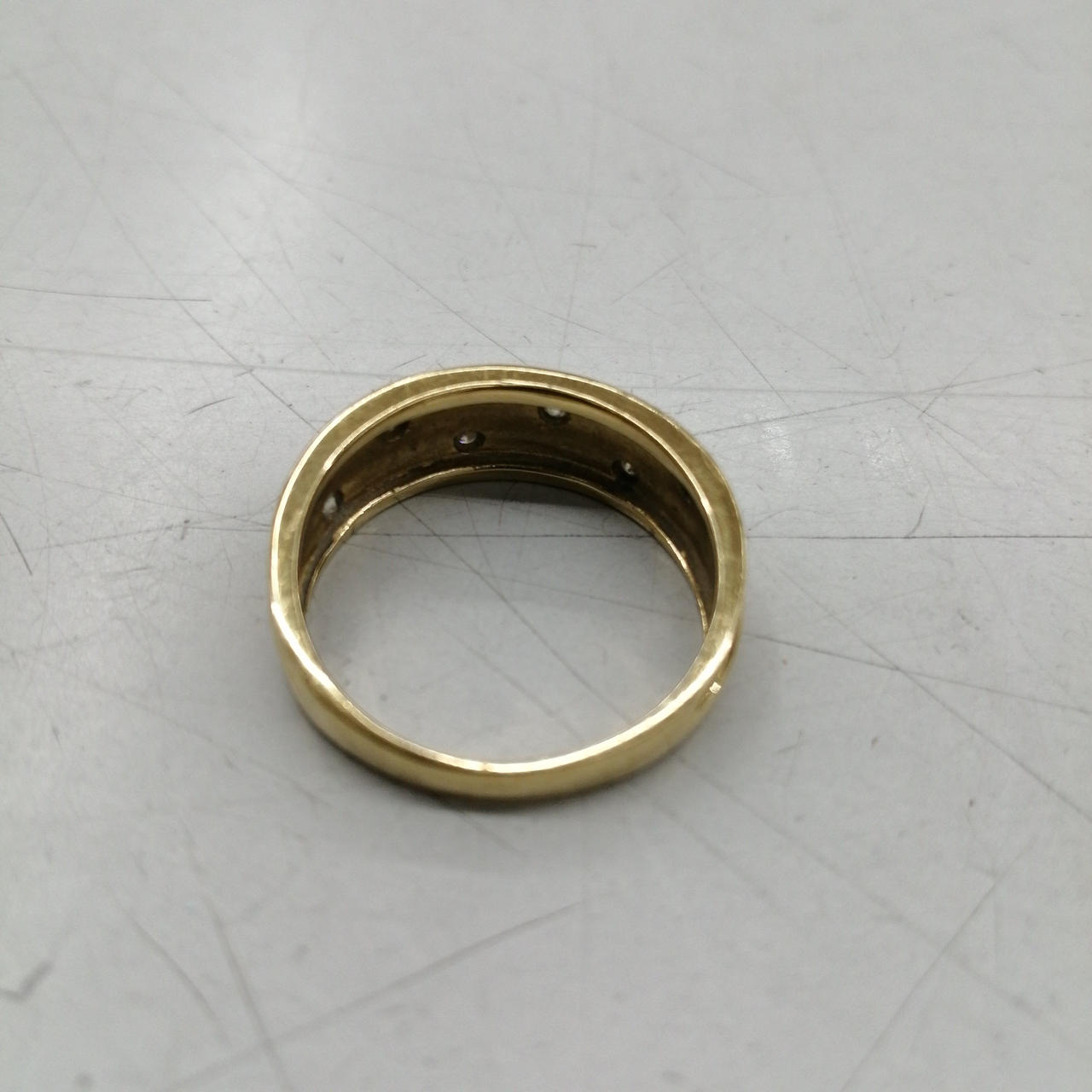 K18YG|透明石付リング ＃16|HARDOFFオフモール（オフモ