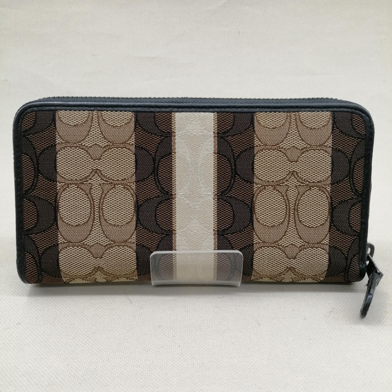 COACH コーチ シグネチャー 長財布 ブラウン ストライプ コーチ(COACH)|長財布 シグネチャー ブラウン|HARDOFFオフモール