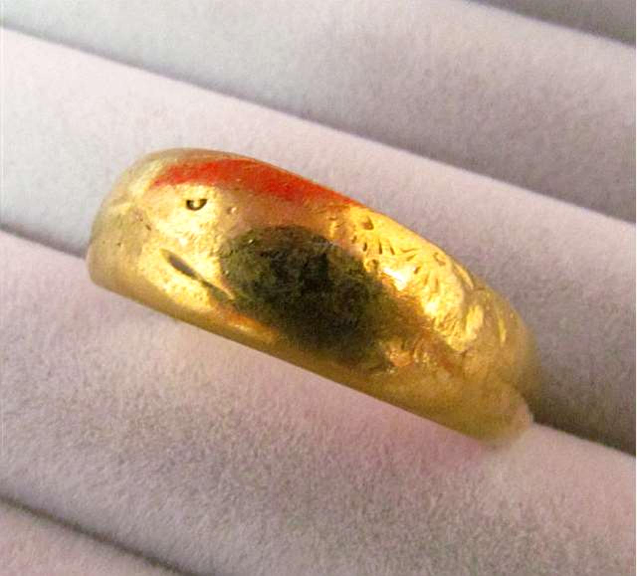 K24 純金 リング 指輪 14号 6.1g 甲丸