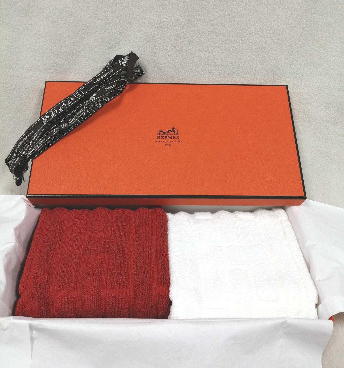 【未使用品2枚セット】HERMES　カレ　タオル HERMES|カレタオル2枚組|HARDOFFオフモール（オフモ