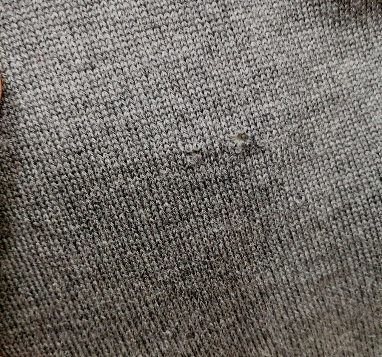 虫食い2箇所穴あきあり