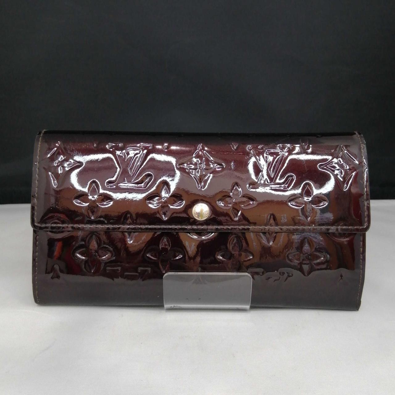 【美品】ルイヴィトン☆モノグラム／ヴェルニ☆ポルトフォイユ・サラ☆アマラント LOUIS VUITTON|モノグラム・ヴェルニポルトフォイユ・サラ アマラント