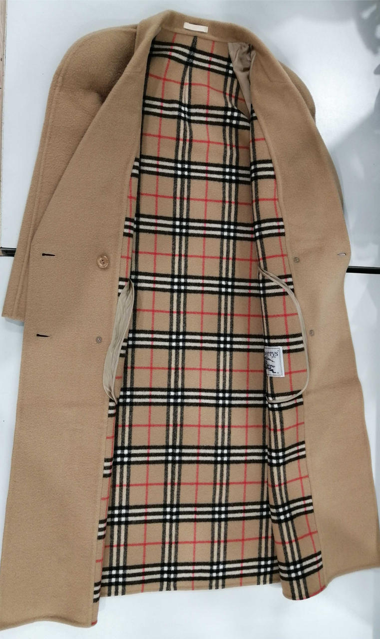 バーバリー　ウールコート リバーシブル ウール ラップコート (サンドベージュ) - ウィメンズ