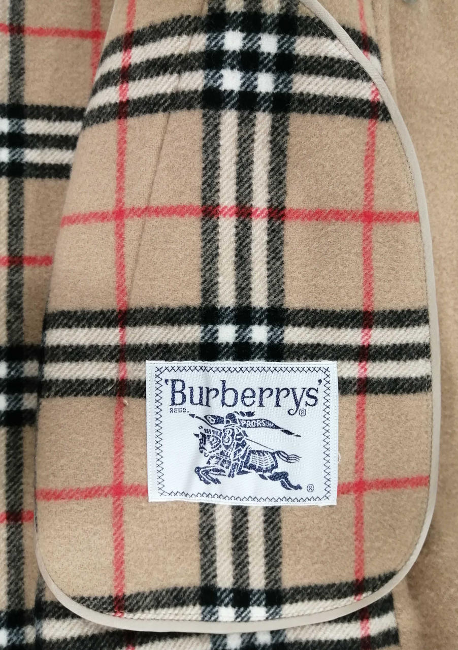 バーバリー　ウールコート 美品 BURBERRY ウールコート バーバリーズ リバーコート ノバチェック