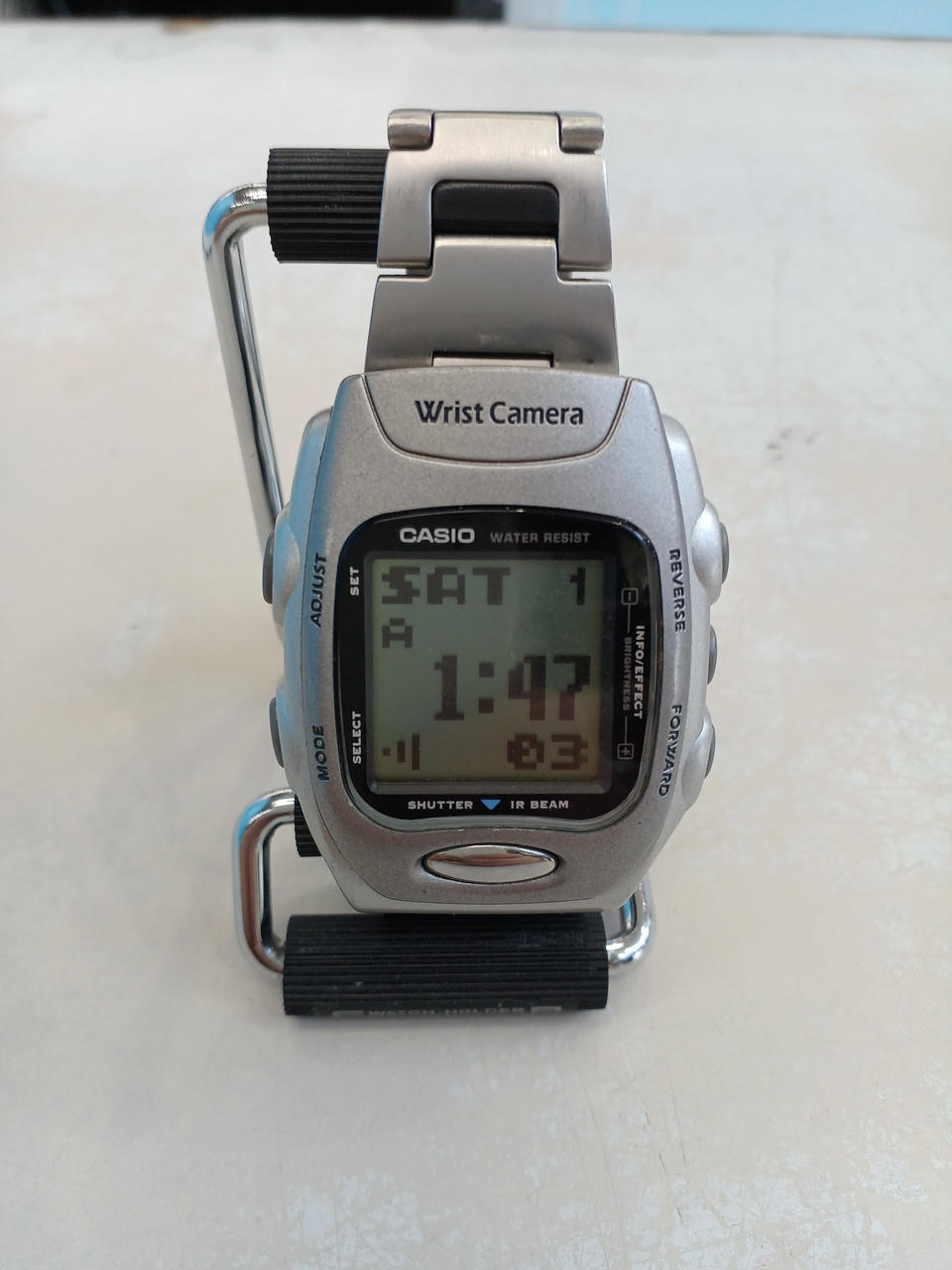 CASIO 型番：WQV-2 カメラ付き腕時計 クォーツ・デジタル腕時計
