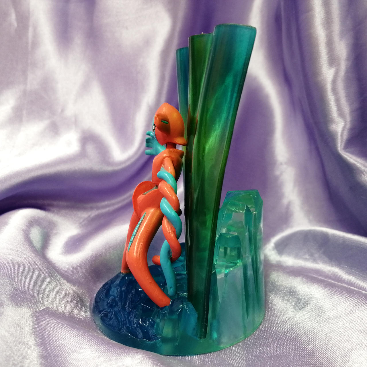 ポケモン バトルコロシアム レックウザ デオキシス フィギュア TOMY